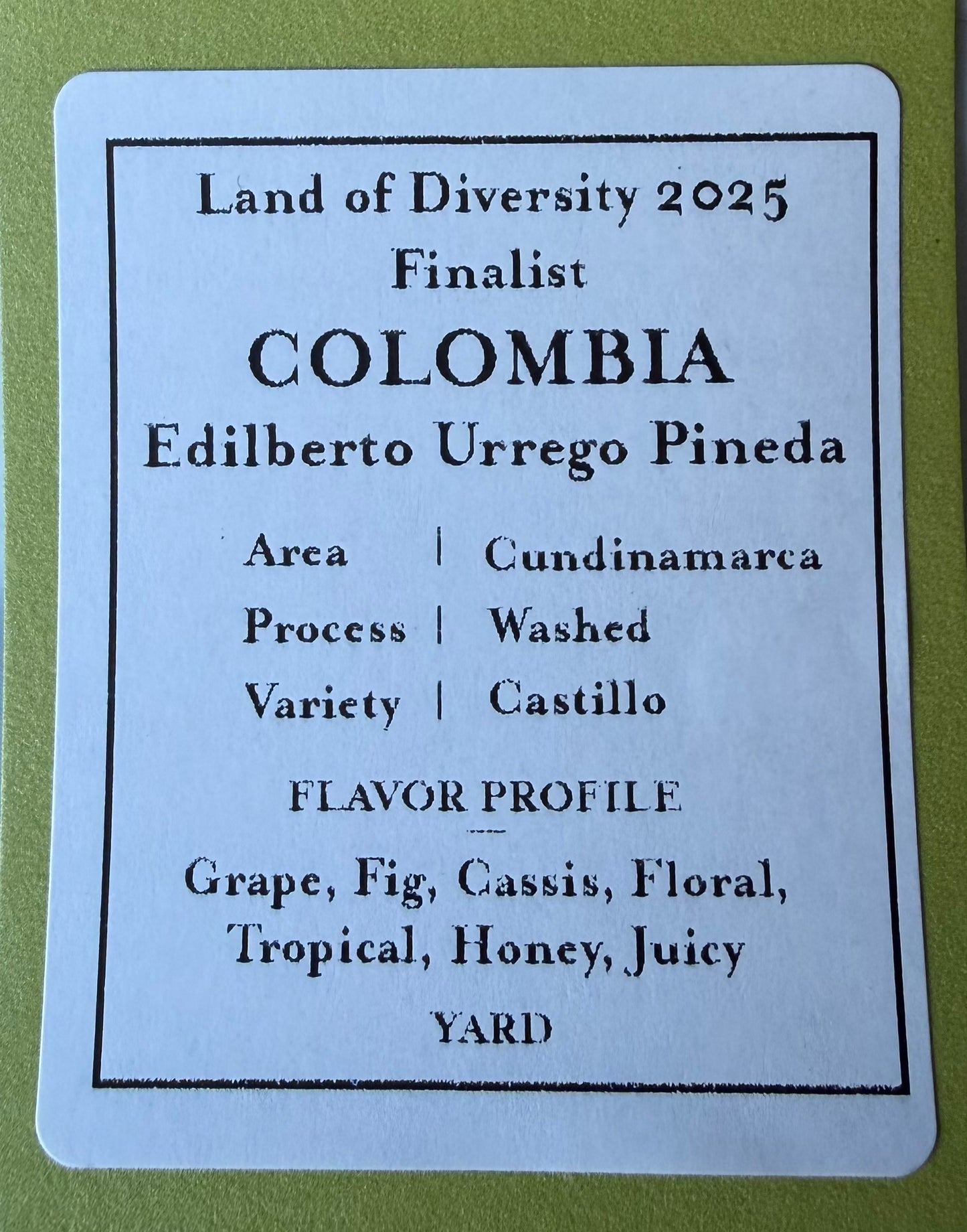 Coffee beans / ECUADOR Leopoldo Andrade / 150g