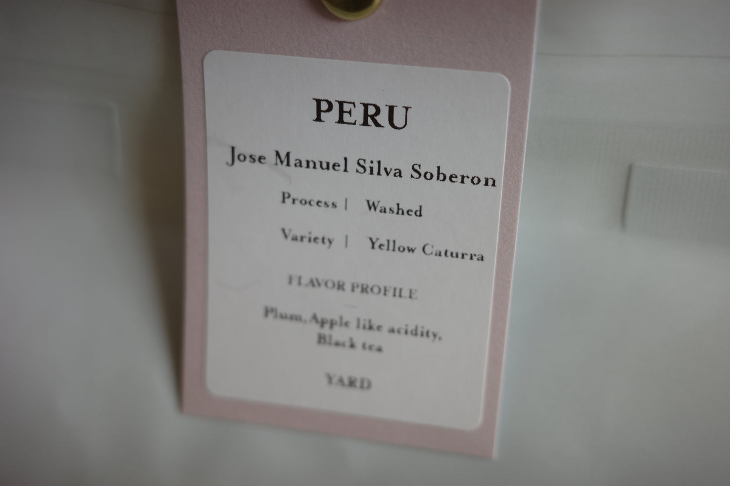 =NEW= PERU / Jose Manuel Silva Soberon / Yellow Caturra