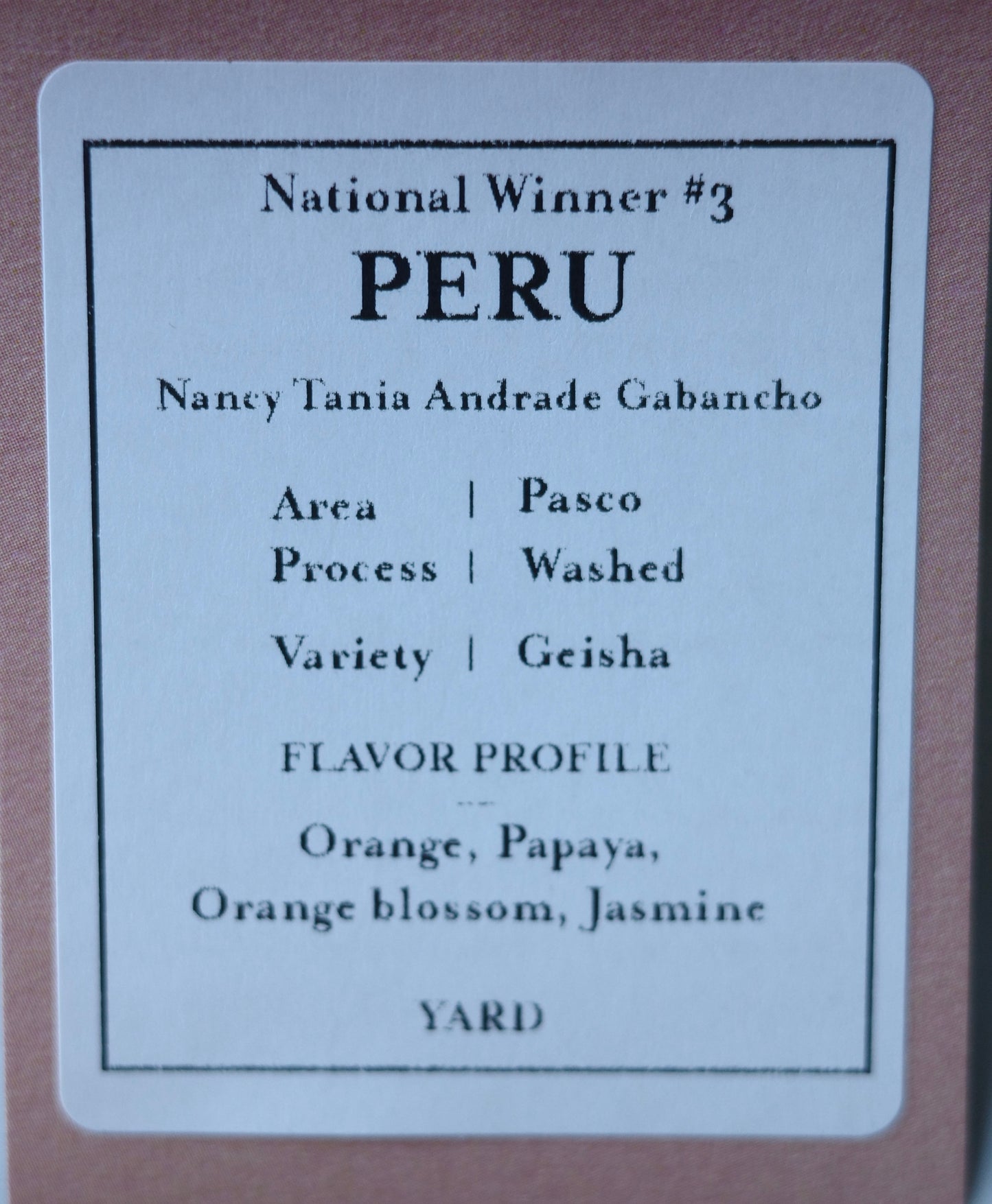 Coffee beans / ECUADOR Leopoldo Andrade / 150g